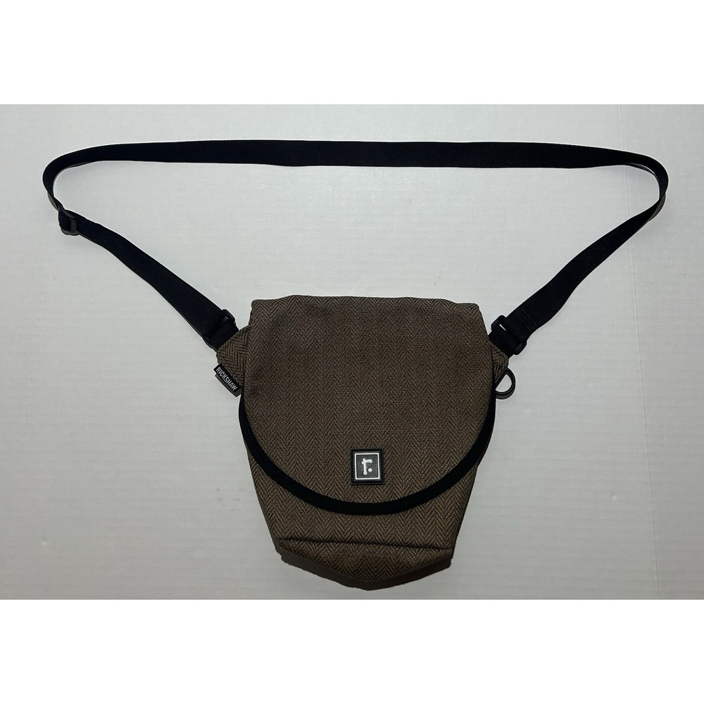 Rickshaw Bagworks Mini Messenger Bag Small Zero Brown Herringbone EUC